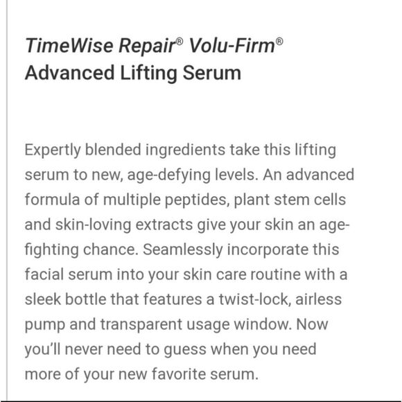 *HOST PICK* MARY KAY TIMEWISE REPAIR VOLU-FIRM LIFTING SERUM - NEW IN PACKAGE! - Picture 11 of 12